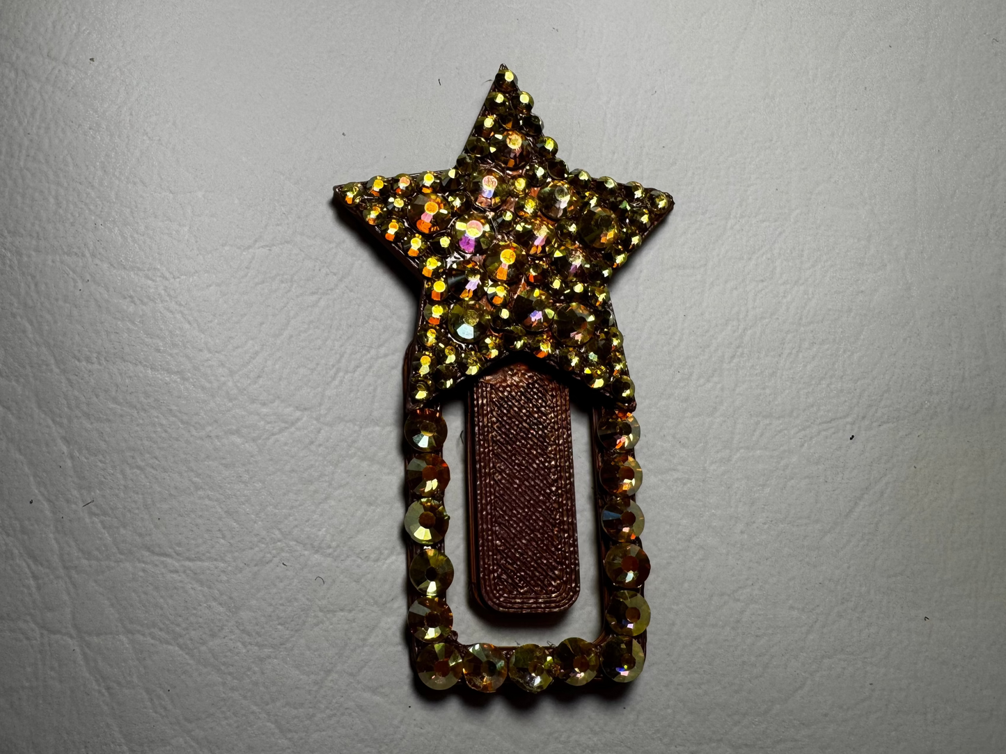 Star TipCLip with gold rhinestones